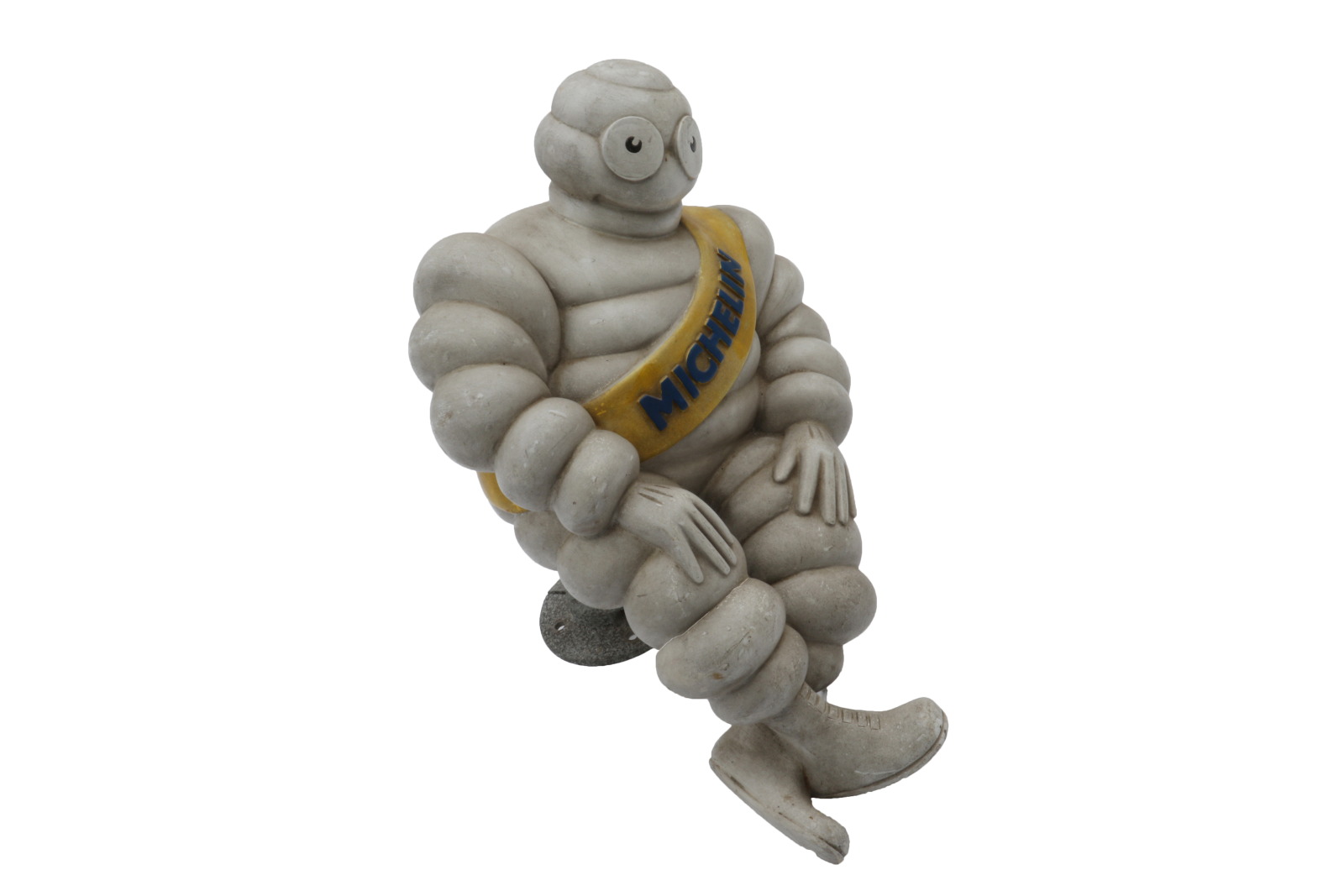 Figurine Bibendum MICHELIN bonhomme blanc et camion rouge pvc 10 cm Figurine Bibendum MICHELIN bonhomme blanc et camion rouge pvc 10 cm