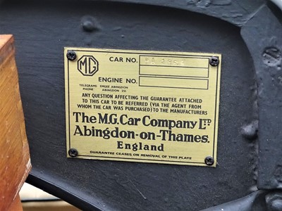 Lot 109 - 1935 MG PA Four-Seater Tourer