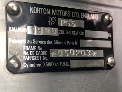 Lot 219 - 1990 Norton F1