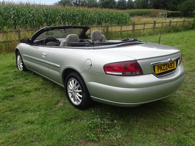 Lot 320 - 2002 Chrysler Sebring 2.7 LXi Convertible