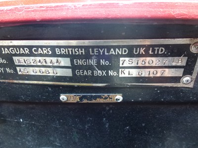 Lot 21 - 1973 Jaguar E-Type V12 Roadster