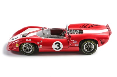 Lot 669 - Signed GMP 1:18 Scale 1966 ‘Team Surtees’ Lola T70 Spyder Model