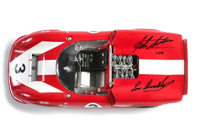 Lot 669 - Signed GMP 1:18 Scale 1966 ‘Team Surtees’ Lola T70 Spyder Model