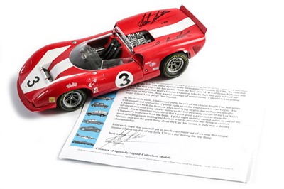 Lot 669 - Signed GMP 1:18 Scale 1966 ‘Team Surtees’ Lola T70 Spyder Model