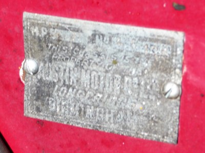 Lot 4 - 1928 Austin 'Heavy' 12/4 Two-Seater with Dickey