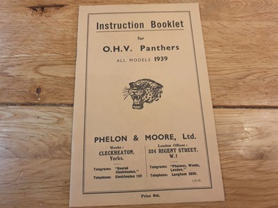 Lot 208 - 1938 P& M Panther 250