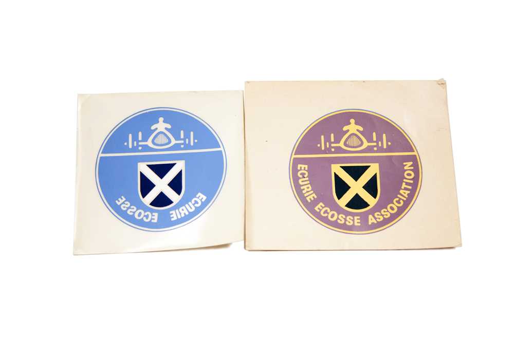 Lot 5 - Two Original Ecurie Ecosse Transfers