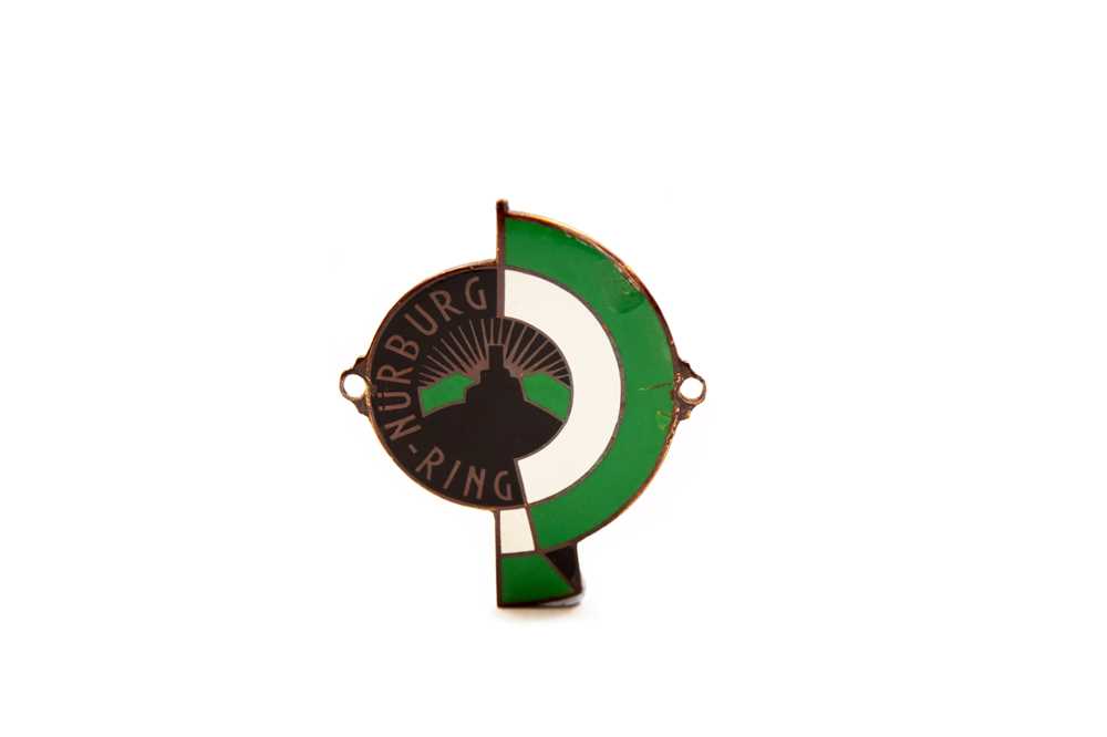 Lot 6 - Original 1940s Nurburg-Ring Enamel Car Badge
