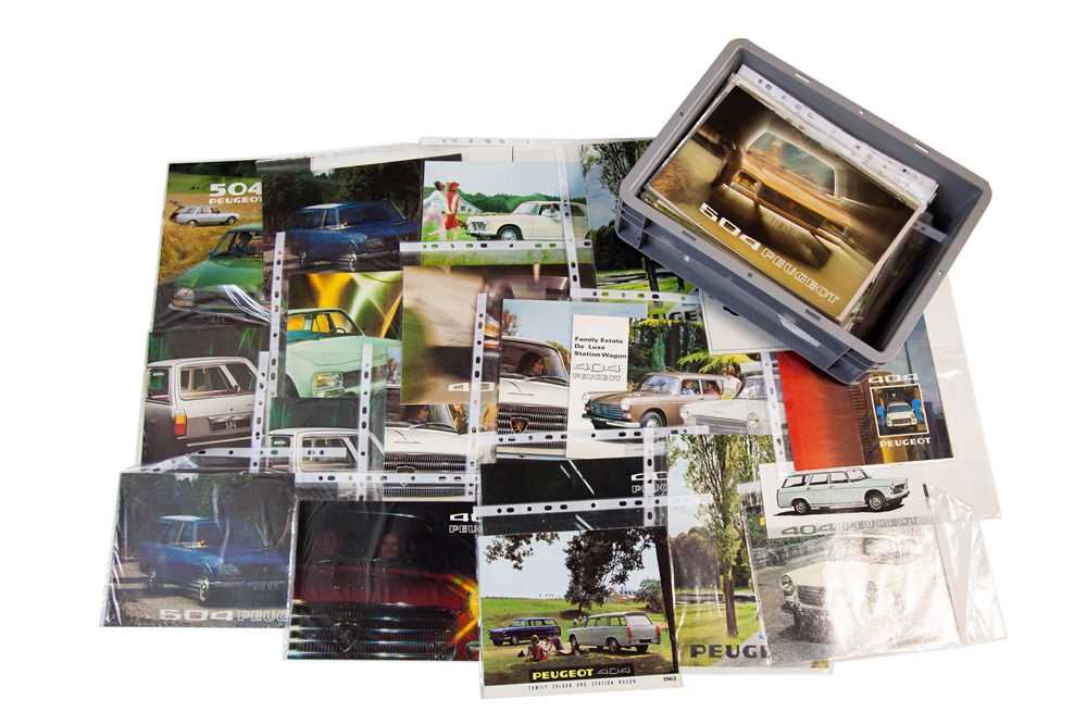 Lot 40 - Quantity of Peugeot Sales Brochures