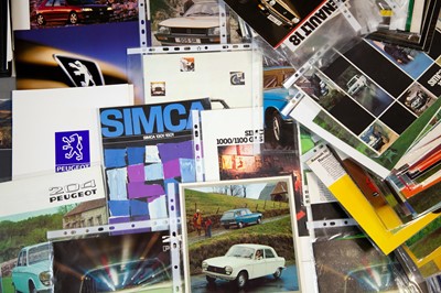 Lot 48 - Quantity of French Sales Brochures