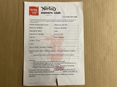 Lot 29 - 1953 Norton ES2