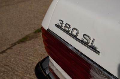 Lot 66 - 1983 Mercedes-Benz 380SL