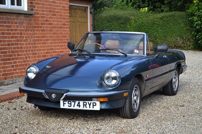 Lot 323 - 1989 Alfa Romeo Spider 2.0 S3