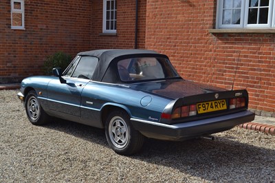 Lot 323 - 1989 Alfa Romeo Spider 2.0 S3