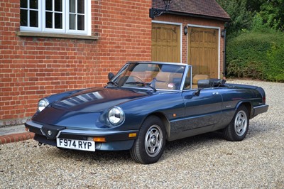 Lot 323 - 1989 Alfa Romeo Spider 2.0 S3