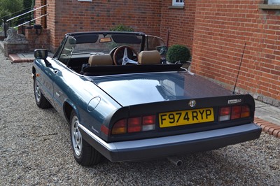 Lot 323 - 1989 Alfa Romeo Spider 2.0 S3