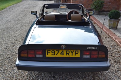 Lot 323 - 1989 Alfa Romeo Spider 2.0 S3