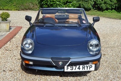 Lot 323 - 1989 Alfa Romeo Spider 2.0 S3