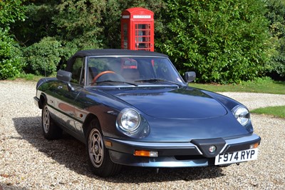 Lot 323 - 1989 Alfa Romeo Spider 2.0 S3