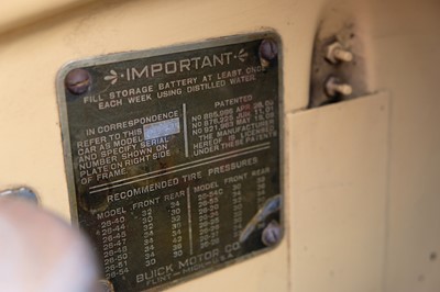 Lot 55 - 1926 Buick Standard Six Tourer