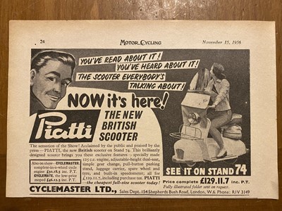 Lot 136 - 1959 Piatti Scooter
