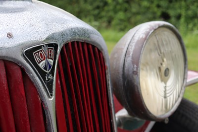 Lot 3 - 1934 Rover 14 Tourer