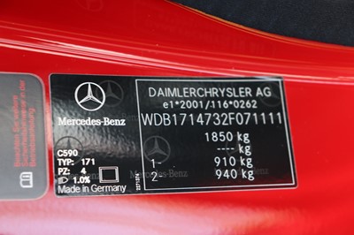 Lot 80 - 2005 Mercedes-Benz SLK 55 AMG
