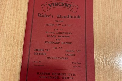 Lot 300 - 1955 Vincent Black Shadow