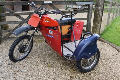 Lot 295 - c.1985 Honda XR80 Sidecar