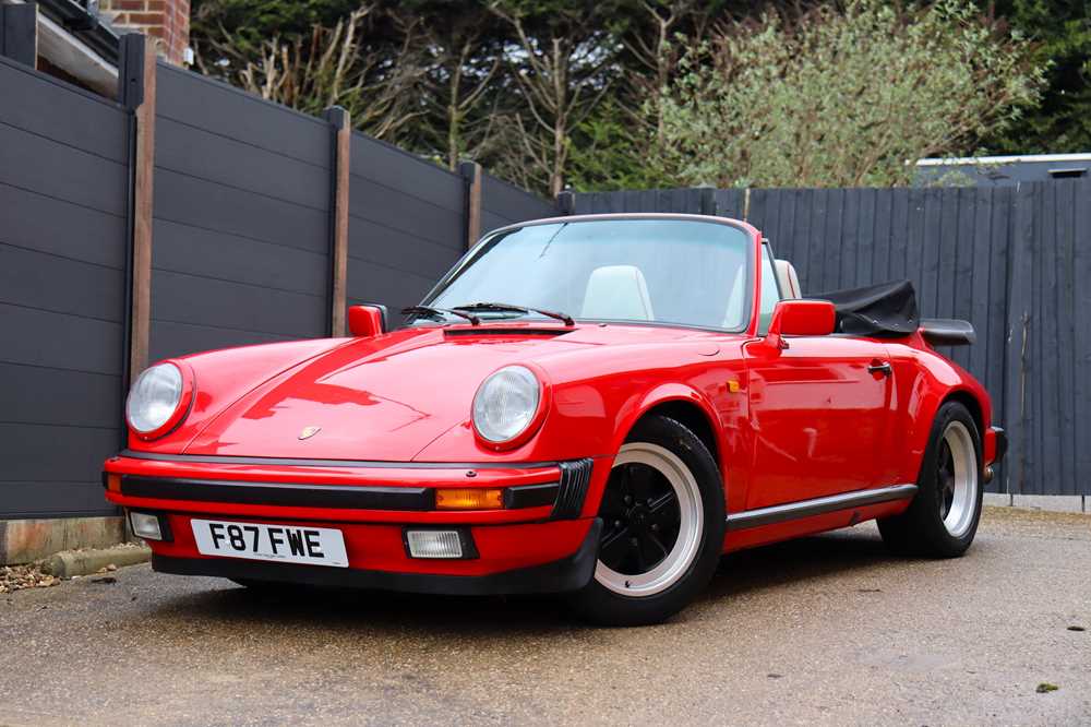 Lot 47 - 1989 Porsche 911 Carrera 3.2 Sport Cabriolet