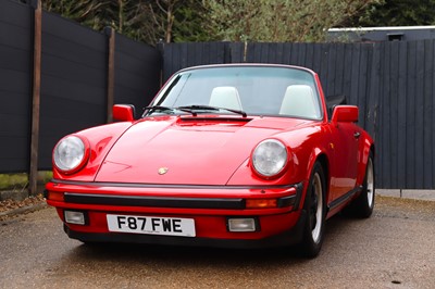 Lot 47 - 1989 Porsche 911 Carrera 3.2 Sport Cabriolet