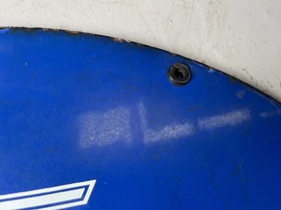 Lot 100 - 1960 Original double sided Lambretta dealer sign (Italian)
