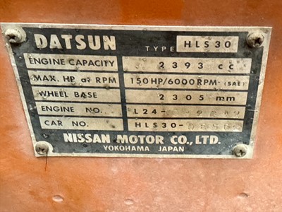 Lot 37 - 1970 Datsun 240Z