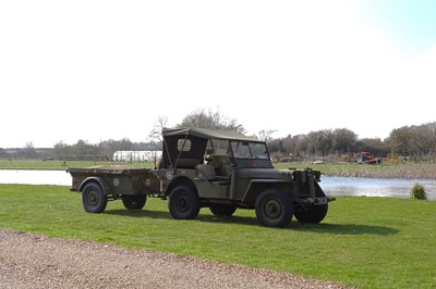 Lot 156 - 1944 Willys Jeep with Trailer