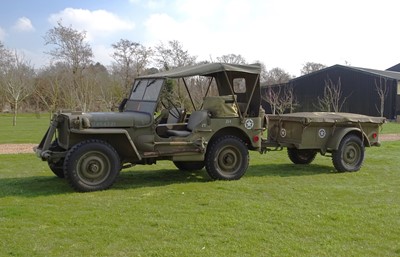 Lot 156 - 1944 Willys Jeep with Trailer