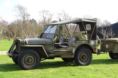 Lot 156 - 1944 Willys Jeep with Trailer