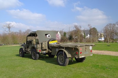 Lot 156 - 1944 Willys Jeep with Trailer
