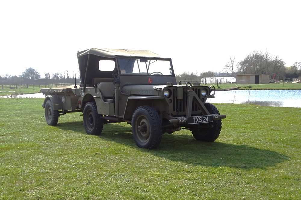 Lot 156 - 1944 Willys Jeep with Trailer