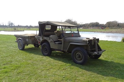 Lot 156 - 1944 Willys Jeep with Trailer