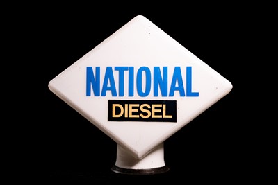 Lot 67 - National Diesel Glass Petrol Pump Globe