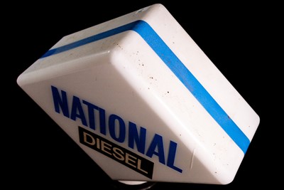 Lot 67 - National Diesel Glass Petrol Pump Globe