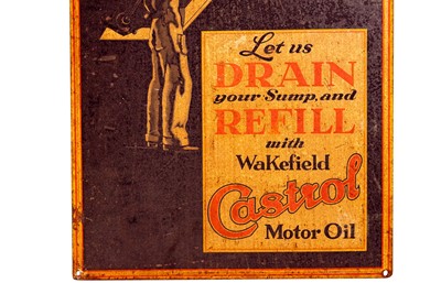 Lot 133 - Castrol Motor Oil Advertising Sign