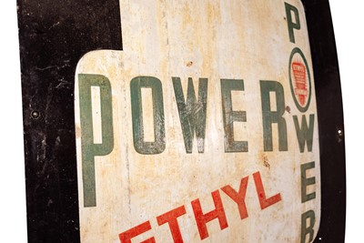 Lot 165 - Power Ethyl Enamel Sign