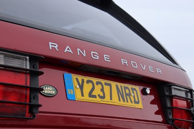 Lot 65 - 2001 Range Rover 2.5 TD Bordeaux