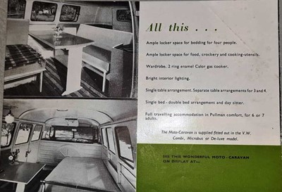 Lot 91 - 1958 Volkswagen Type 2 T1 'Peter Pitt Moto-Caravan'