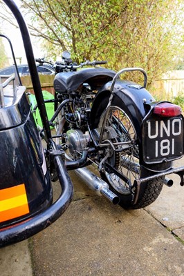 Lot 217 - 1952 Panther 100 Combination Sidecar