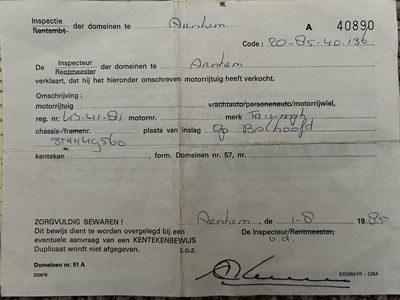 Lot 412 - 1966 Triumph 3TA (Ex-Dutch Army)
