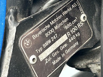 Lot 307 - 1984 BMW R100RS