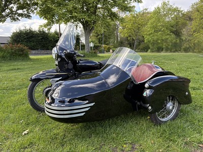 Lot 1955 Vincent Black Prince/Watsonian Combination