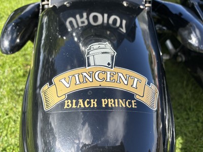 Lot 1955 Vincent Black Prince/Watsonian Combination
